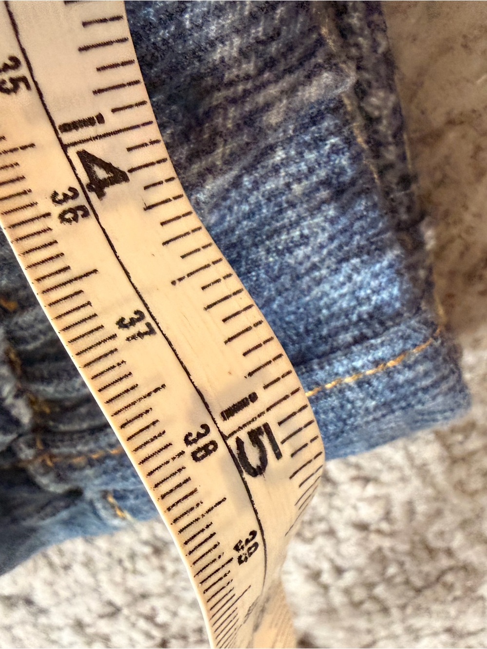 NWT 💙HALARA Women's Wide-Leg Distressed pull on fake Blue Denim Jeans - Picture 4 of 9
